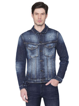 Antony Morato - Men Blue Regular Fit Denim Jacket