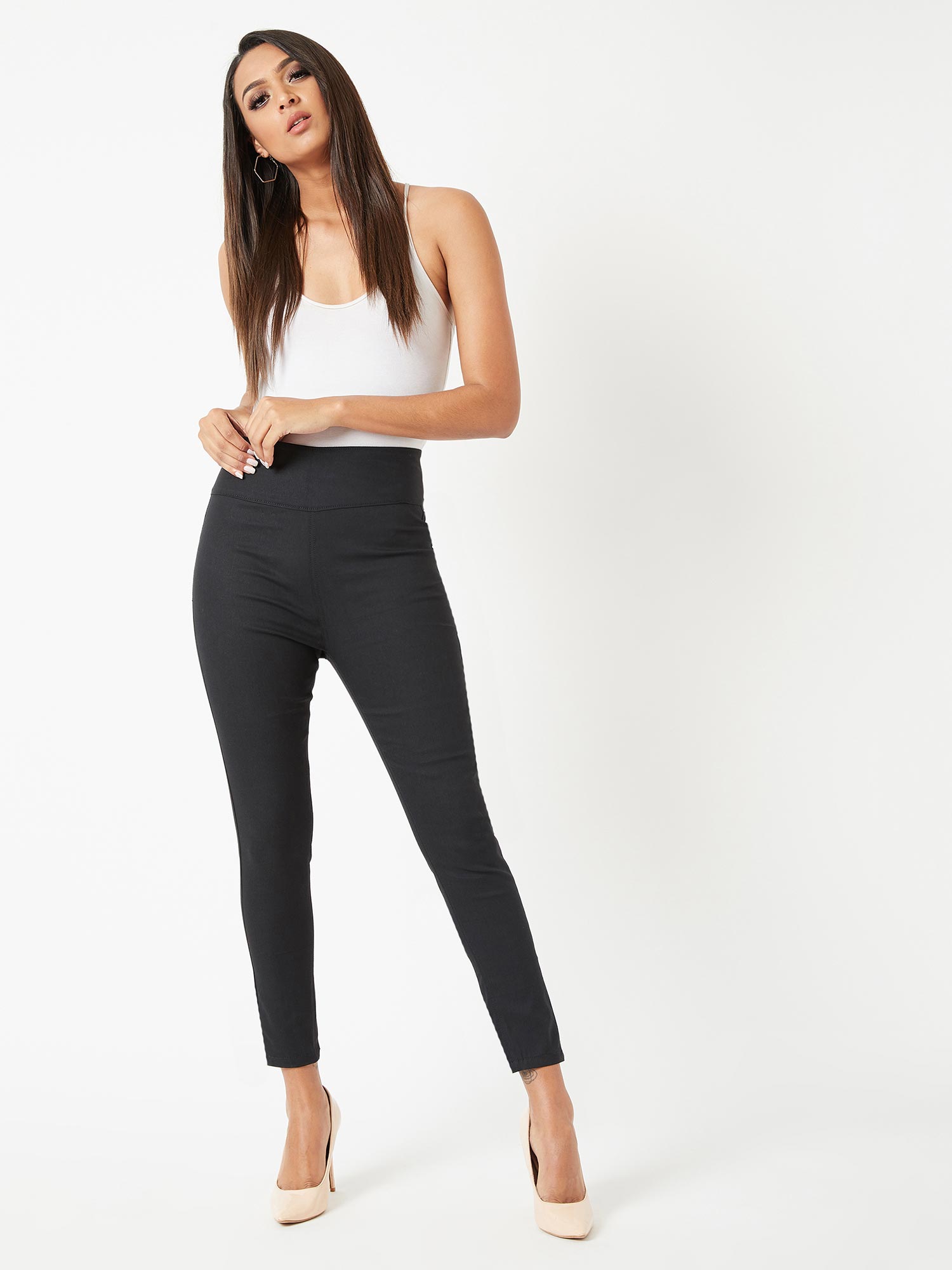 Buy Miss Chase Black High Rise Clean 