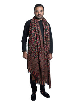 Mizash - Men Kaani Jaal Supreme Wool Pashmina Floral Paisley Pattern Soft & Warm Shawl