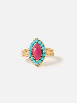 Accessorize London - Island Vibe Dfg Navette Statement Ring