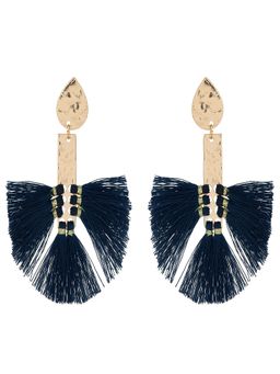 Accessorize London - Blue Mixed Metal Earrings