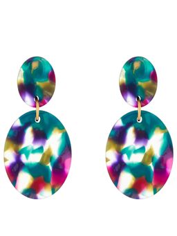 Accessorize London - Blue Mixed Metal Earrings