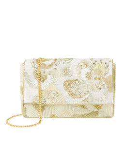 Accessorize London - Jasmine Bridal Floral Embellished Clutch Bag