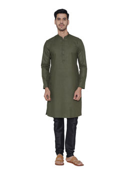 Manyavar - Green Solid Kurta
