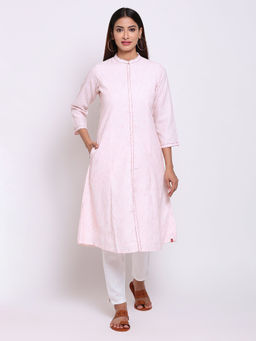 Biba - Pink Stripes Kurta
