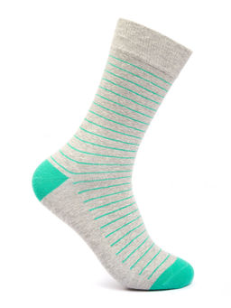 Mint & Oak - Greenstripescrewlengthsocksformen
