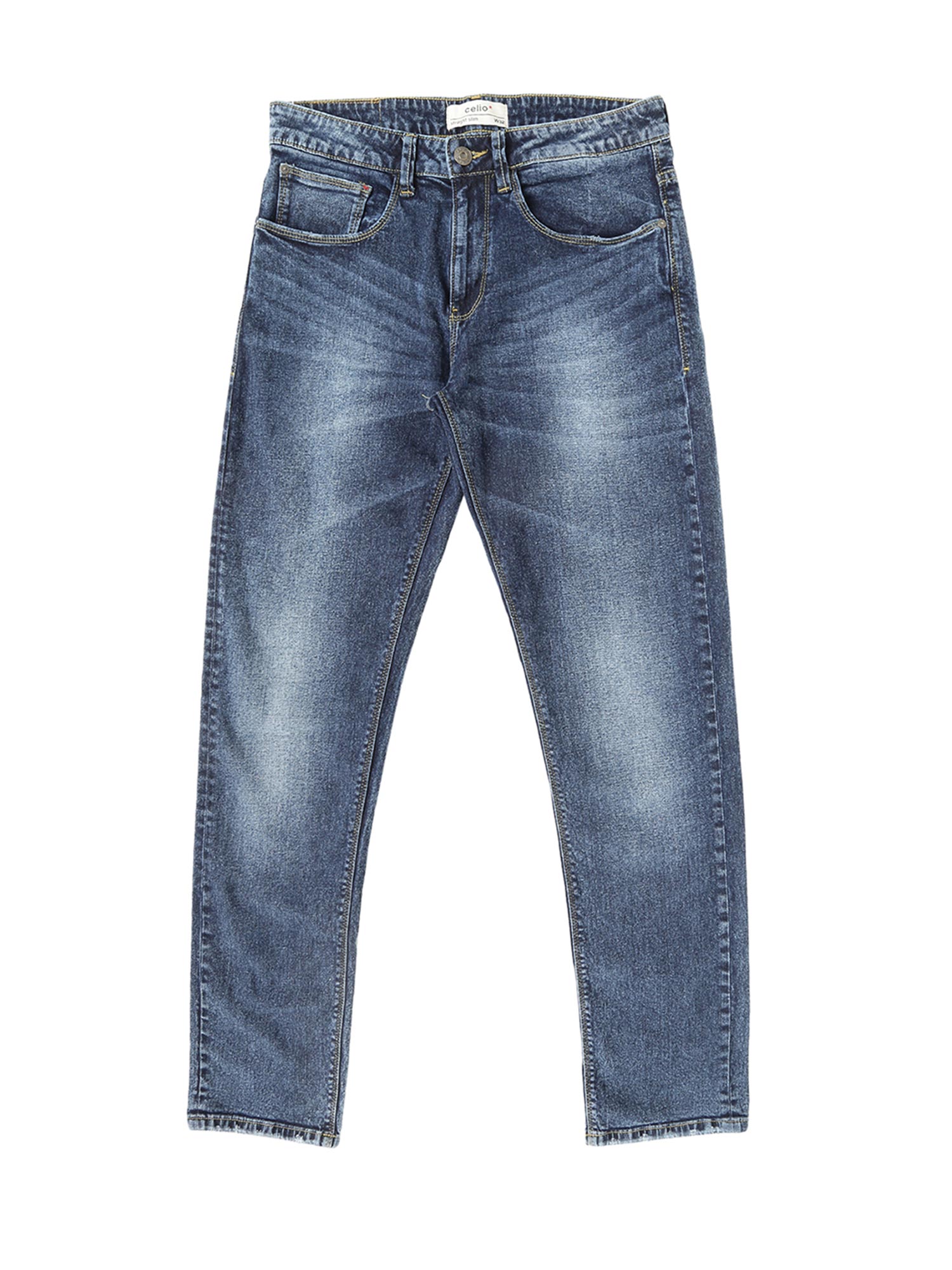 Buy Celio MOBASIC Dark Blue Self Design 