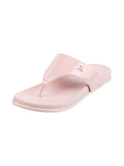 Mochi - Womens Pink Flat ChappalsMochi Plain Pink Flats