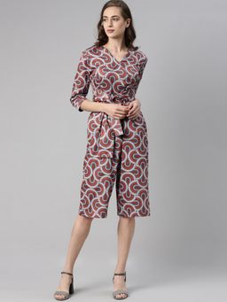RAREISM - Brown Printed Jumpsuits