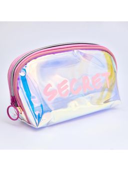Visual Echoes - Visual Echoestm Glam It Up Secret Holographic Multi-Purpose Make Up Travel Pouch Pink