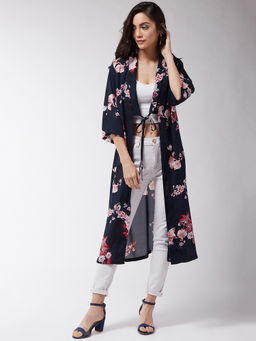 Magre - Blue Printed Shrug