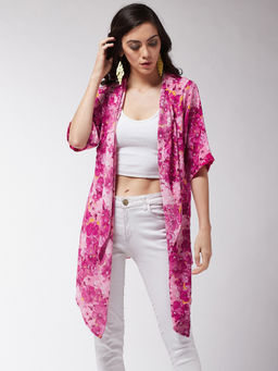 Magre - Pink Printed Shrug