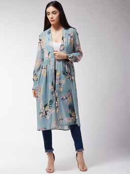 Magre - Blue Printed Shrug