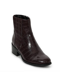 Mode by Red Tape - Burgundy Patterned Boots