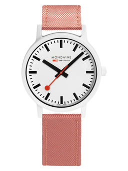 Mondaine - Essence Hours Analog Dial Color White Men's Watch- MS1.41111.LP