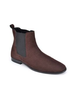 Monkstory - Reboot Suede Chelsea Brown Boots