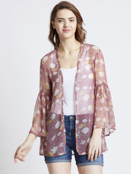 Magre - Pink Printed Shrug