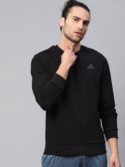 Alcis - Black Solid Sweatshirt