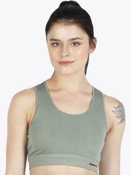 Muscle Torque - Running/workout Back Style High Impact Sports Bra - Green Green