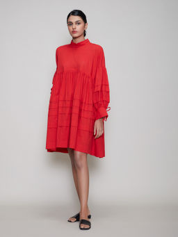 Mati - Avira Aakaar Dress-Red
