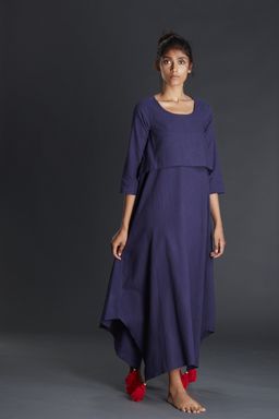 Mati - Blue Boho Aakaar Dress - Customisable