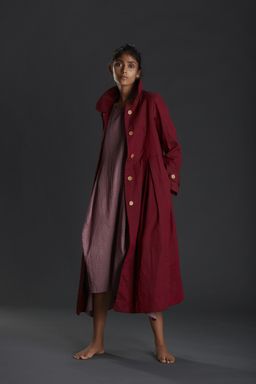 Mati - Maroon Cali Aakaar Jacket - Customisable