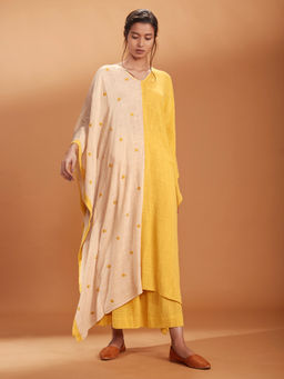 Mati - Off White Kaftan With Palazzo- Customisable - (Set of (2)