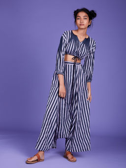 Mati - Lavender Stripes Harem Pant - Customisable