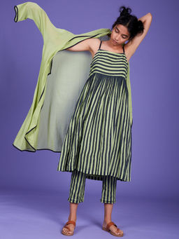 Mati - Light Green Solid Jana Jacket - Customisable