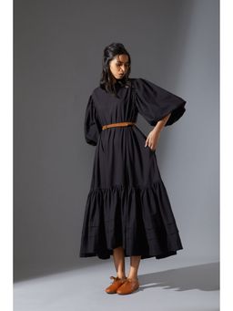 Mati - Black Solid Dress