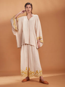 Mati - Off White Kaftan Top - Customisable