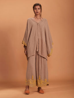 Mati - Khaki Kaftan Top - Customisable
