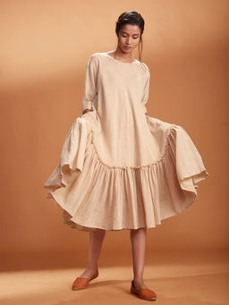 Mati - Off White Chatri Akaar Dress - Customisable