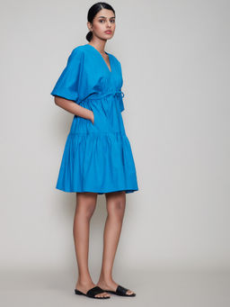 Mati - New Citra Aakaar Dress-Blue