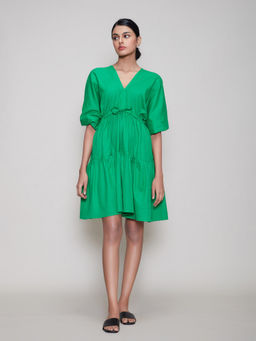 Mati - New Citra Aakaar Dress-Green