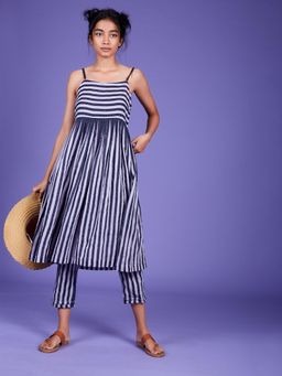 Mati - Baby Lavender Stripes Anika Tunic With Pant - Customisable (Set of 2)