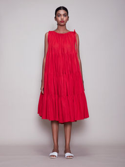 Mati - New Vena Dress-Red