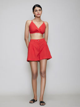 Mati - Solid Rang Bralette - Red