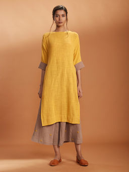 Mati - Yellow Ruka Tunic With Pant- Customisable - (Set of (2)