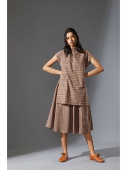 Mati - Beige Stripes Dress