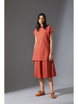 Mati - Orange Stripes Dress