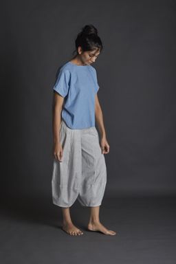 Mati - White Stripe Suga Pant Aakaar - Customisable