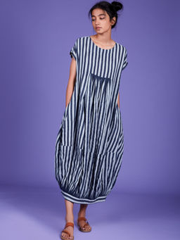 Mati - Powder Blue Stripes Suga Dress - Customisable