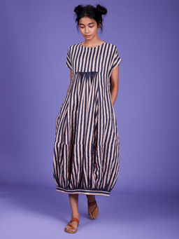 Mati - Baby Pink Stripes Suga Dress - Customisable