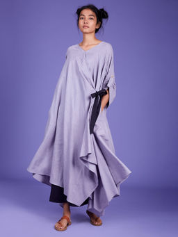 Mati - Lavender Stripes Tara Tunic With Palazzo - Customisable (Set of 2)