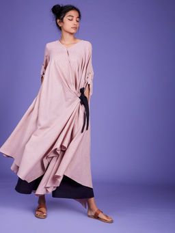 Mati - Baby Pink Stripes Tara Aakaar Tunic - Customisable