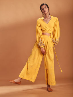 Mati - Yellow Vagola Aakaar Top - Customisable