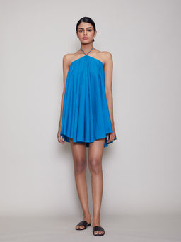 Mati - Mat Veza Aakaar Dress-Blue