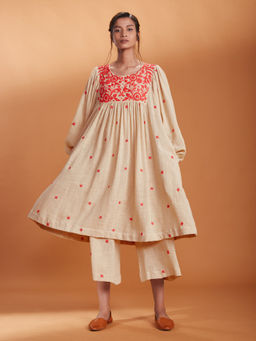 Mati - Off White Yosa Kurta - Customisable