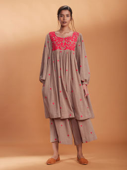 Mati - Khaki Yosa Kurta - Customisable